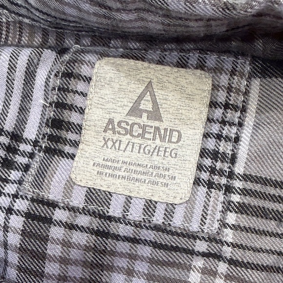 Plaid Women’s Shirt set - Purple/Gray and Orange - Picture 2 of 7